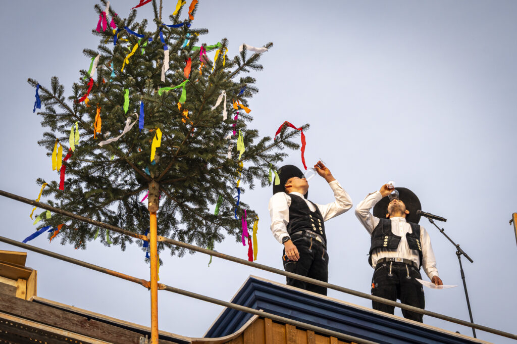 Mit einem traditionellen Zimmermannsspruch wurde das Richtfest gefeiert © Europa-Park GmbH & Co Mack KG