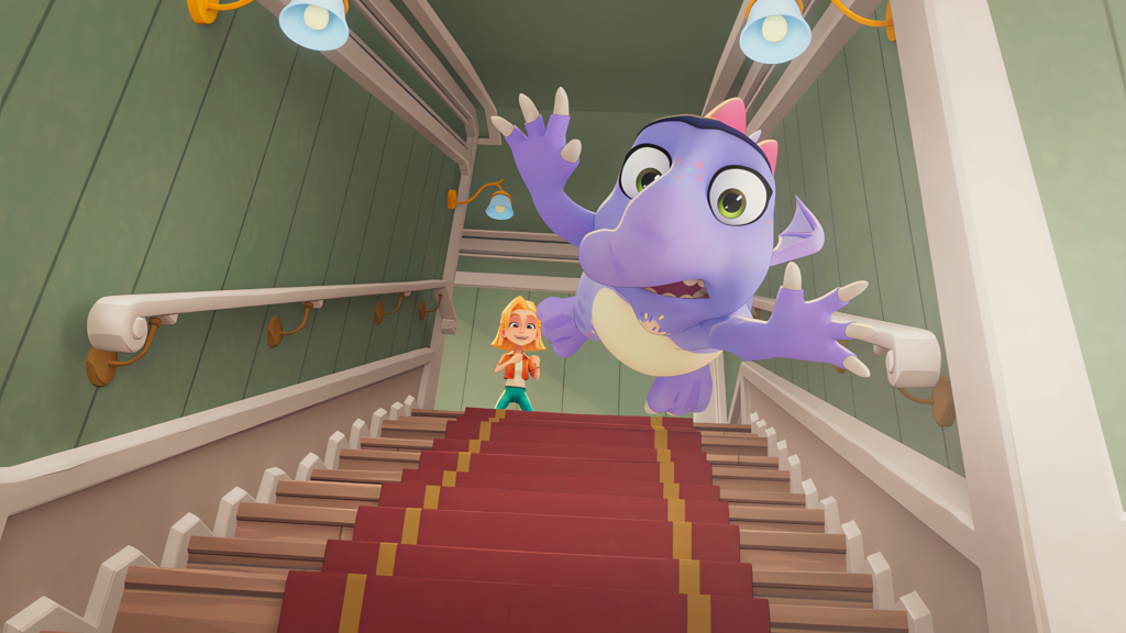 Sophie und ihr Dino-Freund stürzen sich in aufregende Sommerferien © Europa-Park GmbH & Co Mack KG