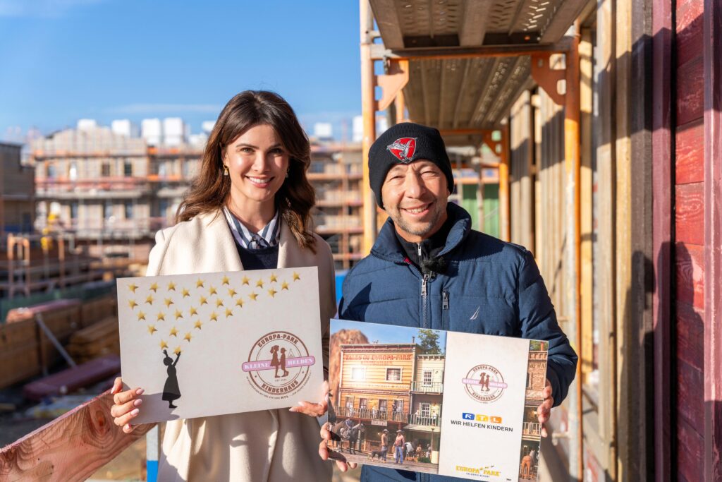 Im Sommer eröffnet das Europa-Park Kinderhaus „Kleine Helden" gemeinsam vom Europa-Park mit der Stiftung RTL „Wir helfen Kindern", der Deutschen Kinderkrebsstiftung in Bonn und dem gemeinnützigen Verein Stelzenmännchen in Karlsruhe © Europa-Park GmbH & Co Mack KG